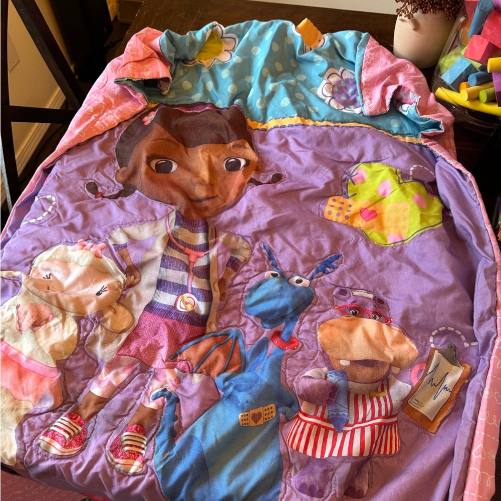 Colorful Character-Themed Blanket